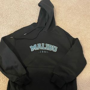 Black soft hoodie